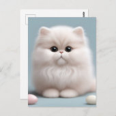 Kinderzimmer Persian Cat Kitten Postkarte (Vorne/Hinten)
