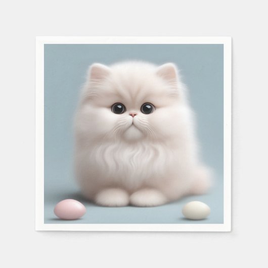 Kinderzimmer Persian Cat Kitten Serviette (Vorderseite)