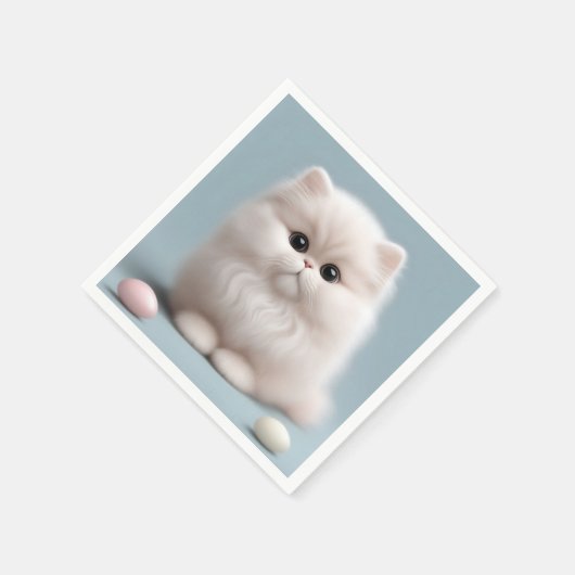 Kinderzimmer Persian Cat Kitten Serviette (Ecke)