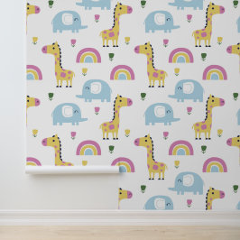 Kinderzimmer "Playful Safari Animals" Tapete