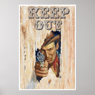 Kinderzimmer Poster Cowboy Art Western Druck Für T