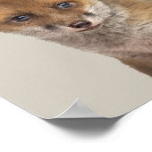 Kinderzimmer Poster für Babys - Fox (Ecke)