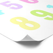 Kinderzimmer Poster für helle Pastellfarben (Ecke)