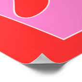 Kinderzimmer-Poster für personalisierte Rot- und R Poster (Ecke)