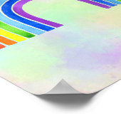 Kinderzimmer-Poster für Regenbogenfarben Poster (Ecke)