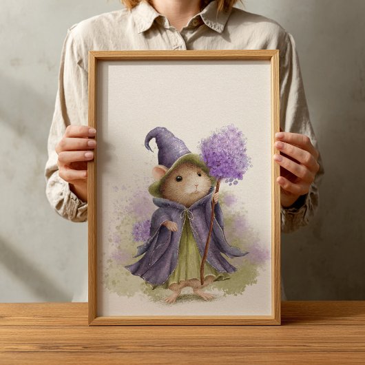 Kinderzimmer Poster für Vintage Waldtiere