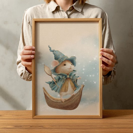 Kinderzimmer Poster für Vintage Waldtiere