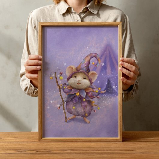 Kinderzimmer Poster für Vintage Waldtiere