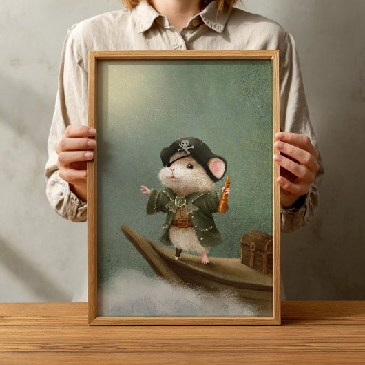 Kinderzimmer Poster für Vintage Waldtiere