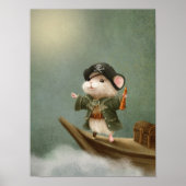 Kinderzimmer Poster für Vintage Waldtiere (Vorne)