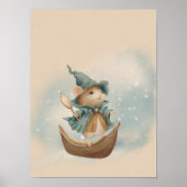 Kinderzimmer Poster für Vintage Waldtiere (Vorne)