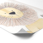 Kinderzimmer Poster - Lion (Ecke)