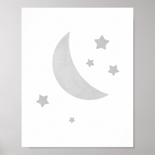 Kinderzimmer-Poster "Moon and Stars" Poster (Vorne)