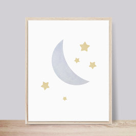 Kinderzimmer-Poster "Moon and Stars" Poster