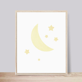 Kinderzimmer-Poster "Moon and Stars" Poster