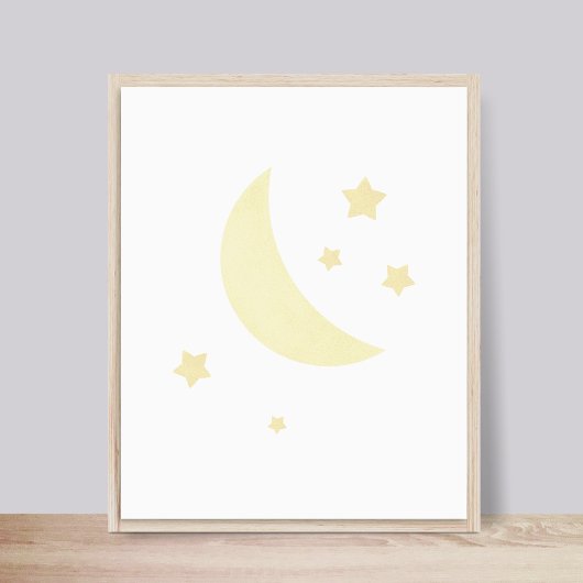 Kinderzimmer-Poster "Moon and Stars" Poster