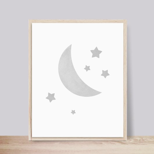 Kinderzimmer-Poster "Moon and Stars" Poster