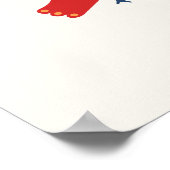 Kinderzimmer Print Minimalistisch Bird Poster (Ecke)