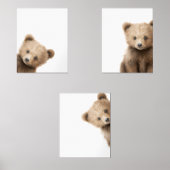 Kinderzimmer-Prints für Birnenbären - 2001 Bilderwand Sets (Vorderseite)