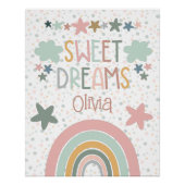 Kinderzimmer Rainbow Boho Art Poster (Vorderseite)