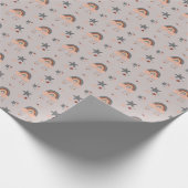 Kinderzimmer Rainbow Stars Multicolor Elegant Geschenkpapier (Ecke)