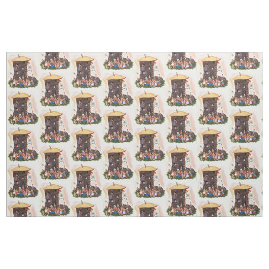 Kinderzimmer-Reim Stoff (Fat Quarter (45,7 x 55,9 cm))