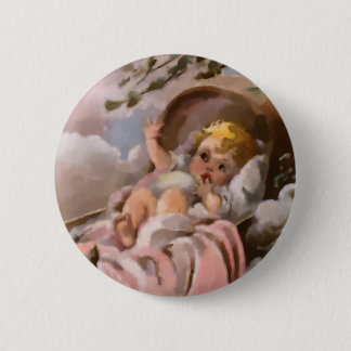 Kinderzimmer reimt Rockabye BabyWatercolor Button