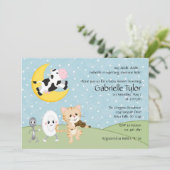 Kinderzimmer Rhyme Baby Dusche Einladungen (Stehend Vorderseite)