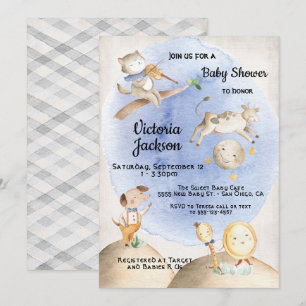 Kinderzimmer Rhyme Baby Dusche Einladungen