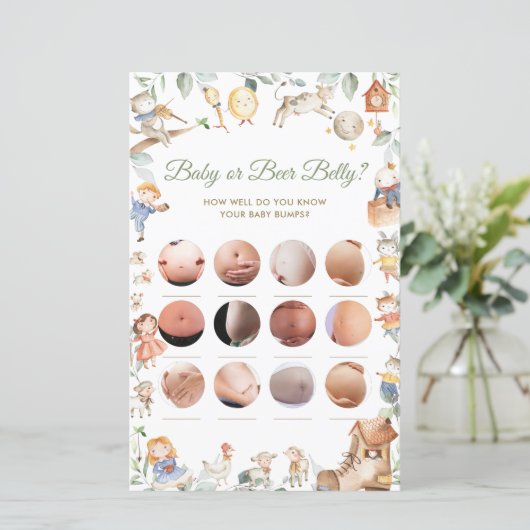 Kinderzimmer Rhyme Baby oder Beer Belly Baby Shows (Stehend Vorderseite)