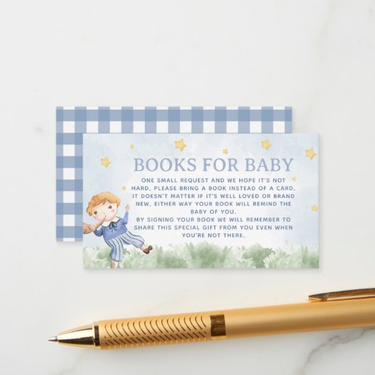 Kinderzimmer-Rhyme-Bücher für Kinder Begleitkarte (Vorderseite/Rückseite Beispiel)