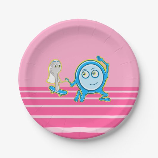 Kinderzimmer rhyme die Diskette mit dem Löffel weg Pappteller (Vorderseite)