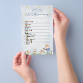 Kinderzimmer Rhyme Emoji Pictionary Baby Showspiel Flyer (Handgriff)