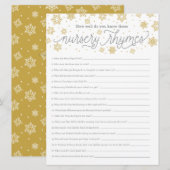 Kinderzimmer Rhyme Game Card Gender Neutrale Dusch (Vorne/Hinten)