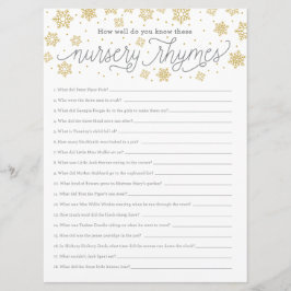 Kinderzimmer Rhyme Game Card Gender Neutrale Dusch
