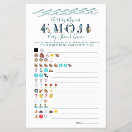 Kinderzimmer Rhyme Game Under Sea Baby Shower Flye Flyer