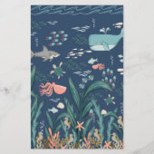 Kinderzimmer Rhyme Game Under Sea Baby Shower Flye Flyer (Hinten)