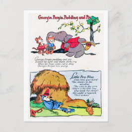 Kinderzimmer Rhyme - Georgie Porgy, Little Boy Blu Postkarte
