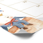 Kinderzimmer Rhyme Guess Baby Ankunft Datum Duschs Poster (Ecke)