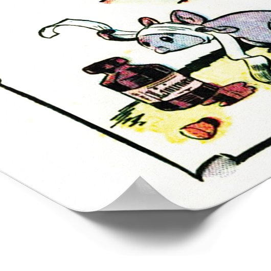 Kinderzimmer Rhyme "Hickory Dickory Dock" Poster (Ecke)