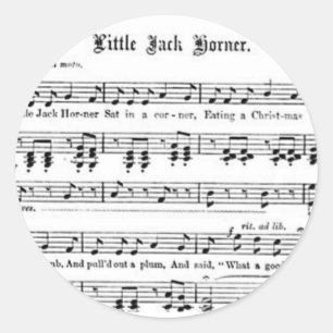 Kinderzimmer Rhyme Jack Korner Runder Aufkleber