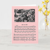 Kinderzimmer Rhyme Jack und Jill Grußkarte Karte (Gelbe Blume)