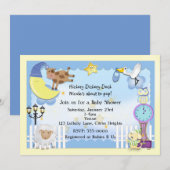 Kinderzimmer Rhyme Lullaby Kinderdusche Einladunge Einladung (Vorne/Hinten)