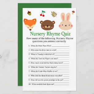 Kinderzimmer Rhyme Quiz