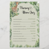 Kinderzimmer Rhyme Quiz (Rückseite)