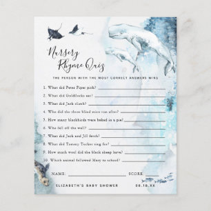 Kinderzimmer Rhyme Quiz Baby Showspiel