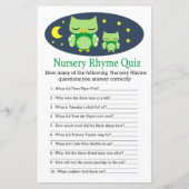 Kinderzimmer Rhyme Quiz Babyduschenspiel (Vorderseite)