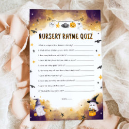 Kinderzimmer Rhyme Quiz Halloween Baby Showspiel