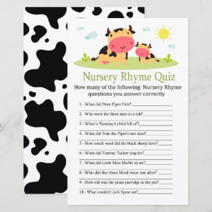 Kinderzimmer Rhyme Quiz Kinderduschenspiel