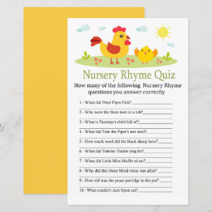 Kinderzimmer Rhyme Quiz Kinderduschenspiel